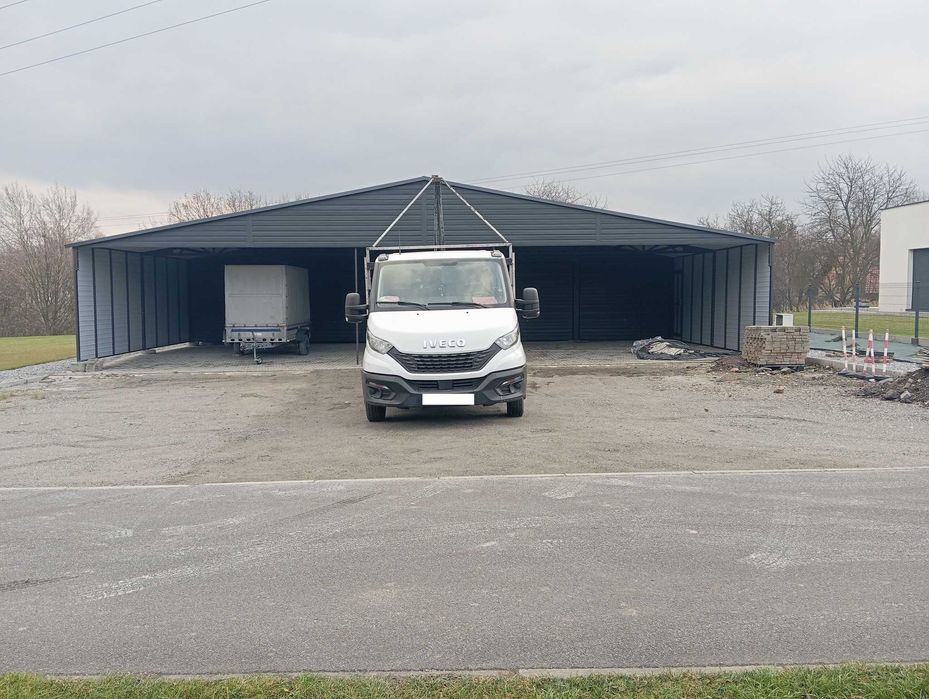 Garaż Blaszany Wysoka Otwarta/Wiata  Hala Garaże Blaszane – GRZYWSTAL