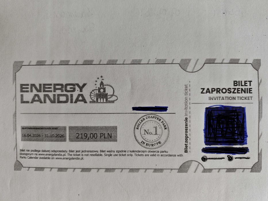 Energylandia bilety normalne