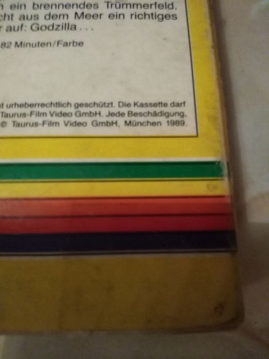 Godzilla VHS 1989