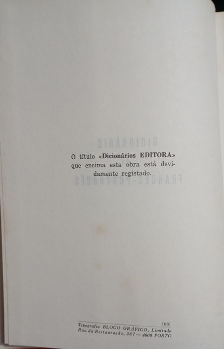 Dicionário de Francês -Português