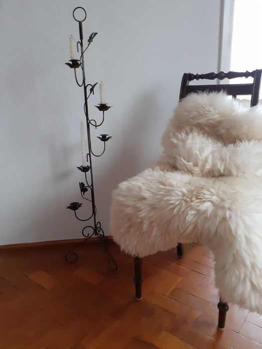 Niższa cena na Black Friday Świecznik stojący metaloplastyka 120 cm