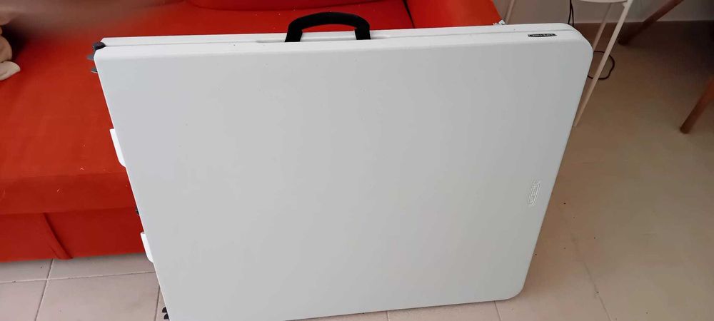 Mesa rectangular dobravel ikea lifetime picnic jardim piquenique festas