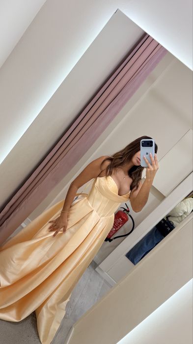 Vestido Cerimónia Amarelo