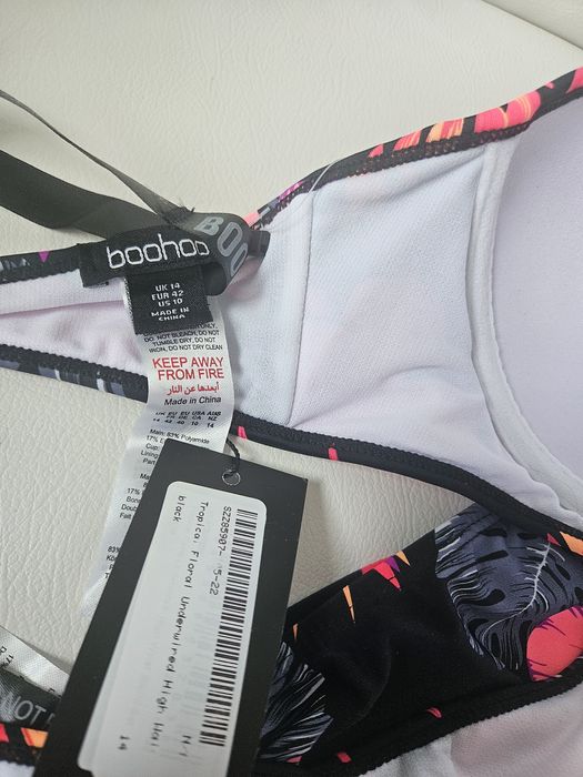 Nowy z metką dwuczęściowy strój kąpielowy boohoo 42