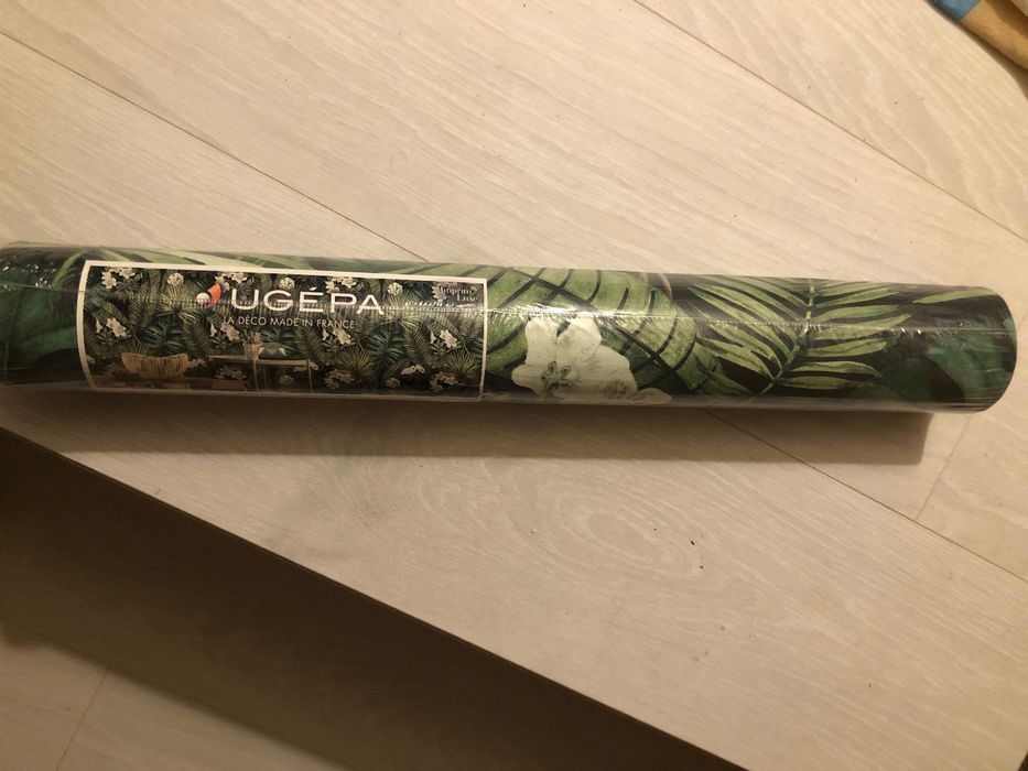 Tapeta winylowa nowa 1 rolka liście kwiaty Ugepa