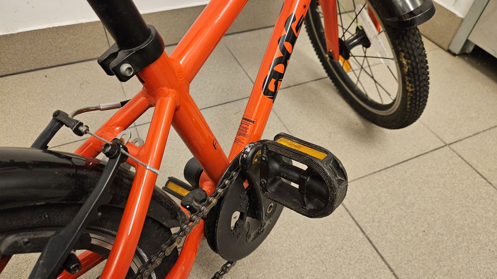 Rower frog 44 16" koła, czerwony, lekki, nauka jazdy