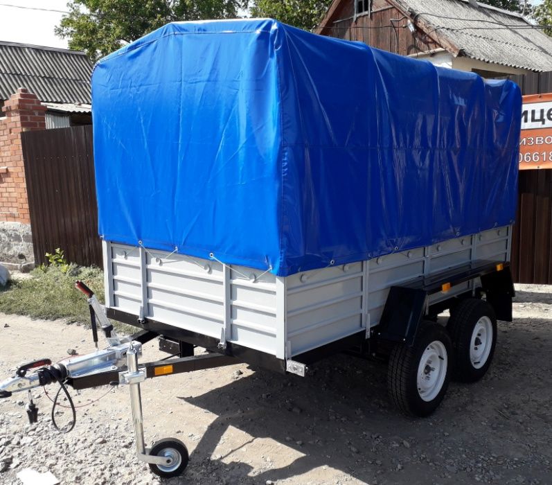 Двохосний Причіп для легкового авто чи буса (Посилений)! Прицеп