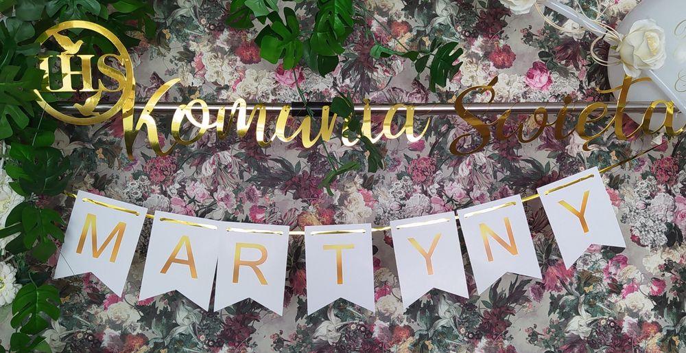 Baner komunijny Martyna