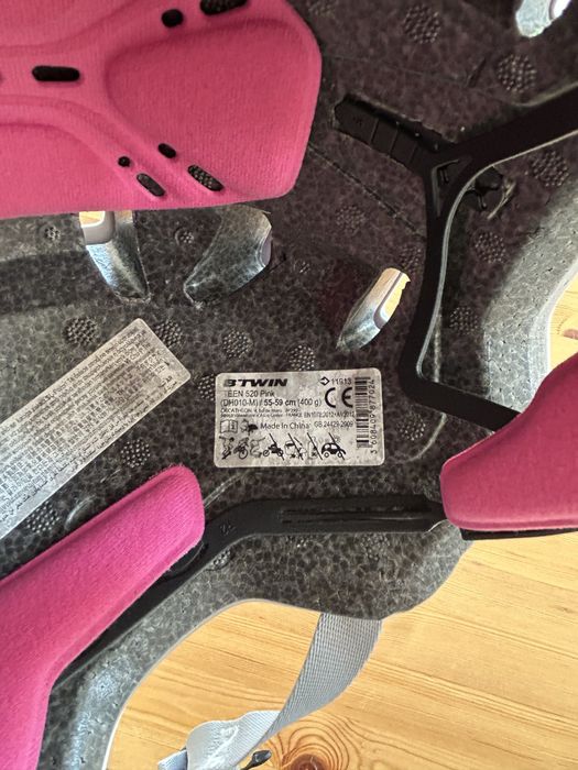 Kask dla dziecka Btwin rozmiar M 55-59 cm