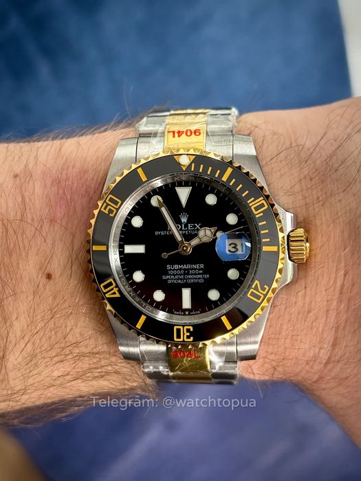 Годинник Rolex Submariner Date Black Gold Ролекс