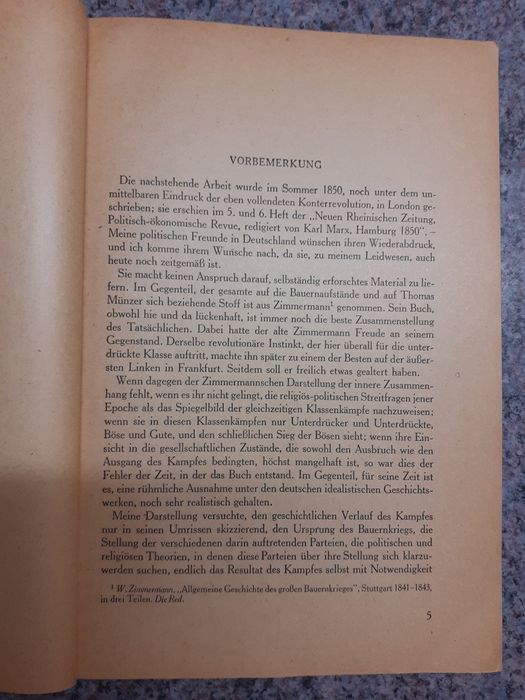 Friedrich Engels - Der deutsche Bauernkrieg [Neuer Weg 1946]