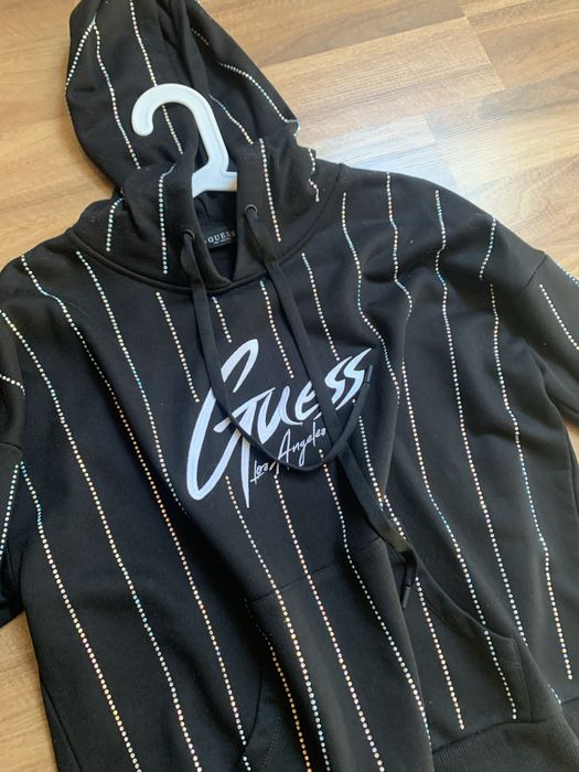 Bluza guess krystal czarna z cyrkoniami s