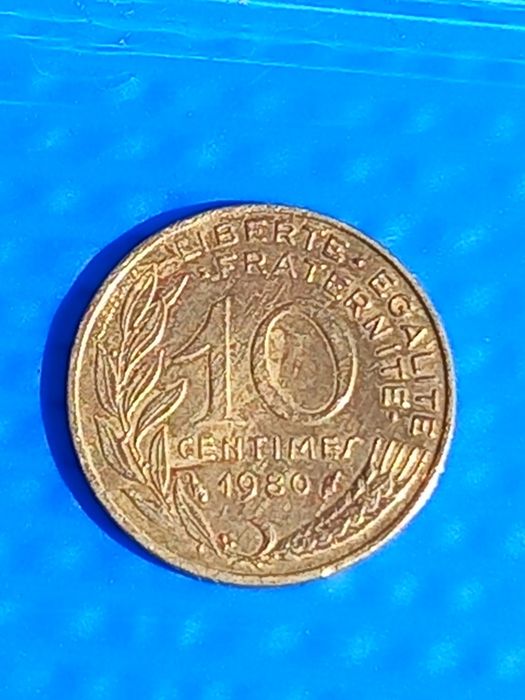 Moedas república francesa 10 CENTIMES