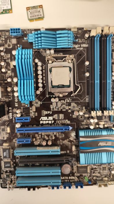 Материнська плата Asus P8P67 LE з процесором I5 3470 3.2 ghz