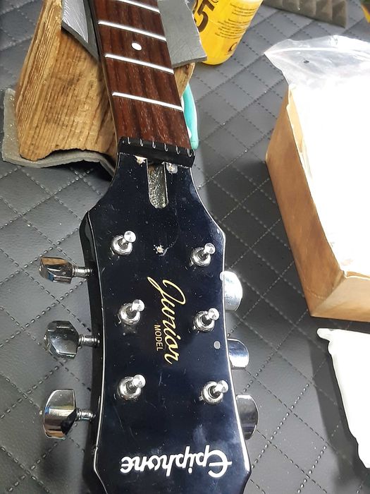 Gitara elektryczna Epiphone Gibson LP Junior wzmacniacz NOVANEX tremol
