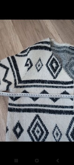 Kardigan sweter długi m 38