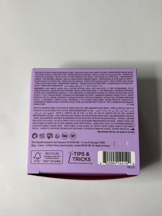 Nowa maseczka benefit