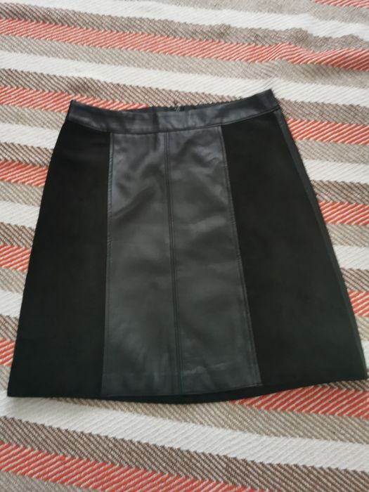 Spódniczka z ekoskóry + zamsz Orsay r. 34 XS