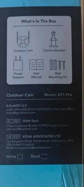 Zewnętrzna kamera monitorująca GNCC Outdoor Cam 2K HDR