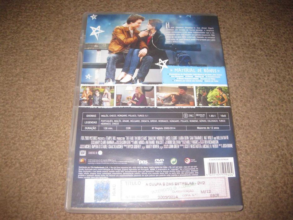 DVD "A Culpa é das Estrelas" com Shailene Woodley