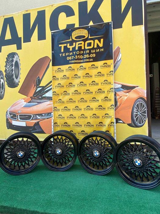 Диски титанові нові R15 5*120 7J ET11 DIA72,6 BMW чорні