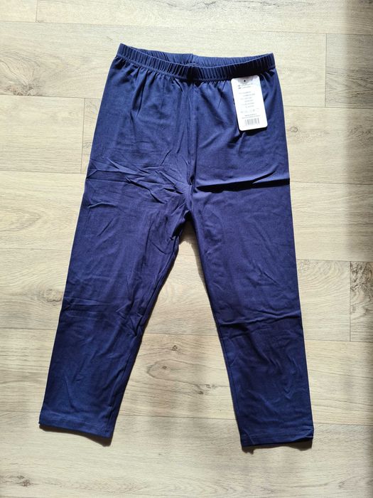 Legginsy bambusowe, gładkie getry, 3/4 rybaczki, wysoki stan, M
