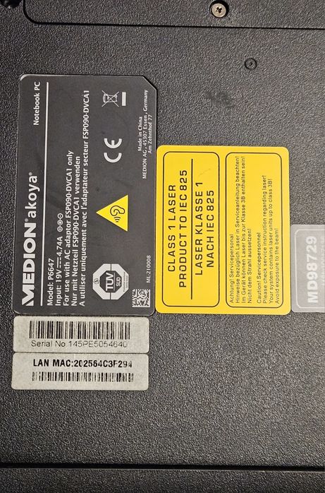 Laptop Medion Akoya pP6647