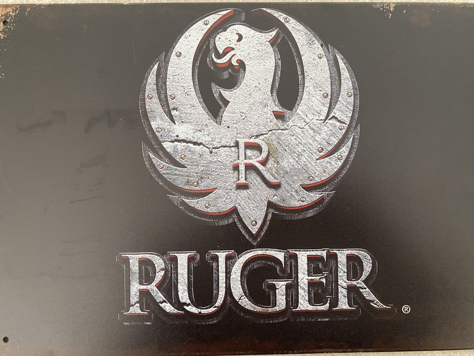 RUGER | Placa Metalica Decorativa (nova)