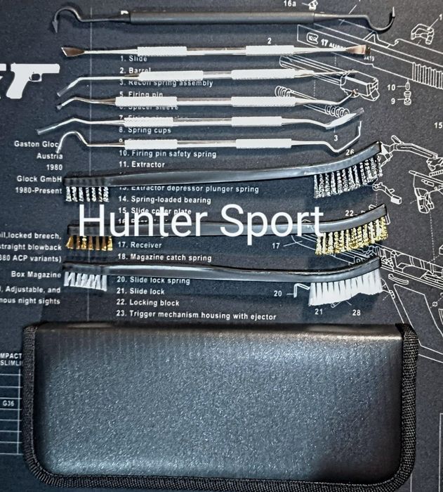 Набір для чищення нарізної зброї West Lake Tactical. Для АК АР серії Sig Sauer Colt Cz Bren та інших (-5,45 -5,6 -.223 -.308  калібру)