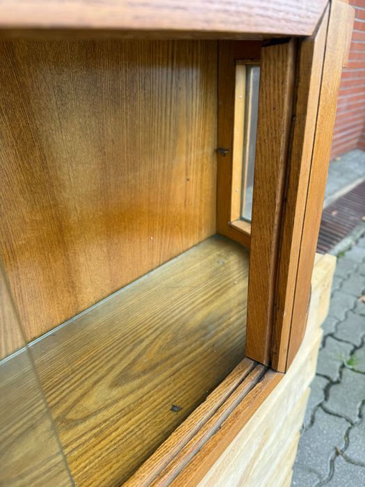 Stara nadstawka do komody – przeszklona witryna, 120 cm