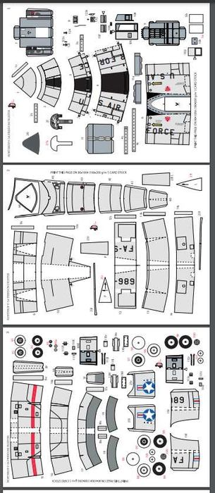 Паперова модель літака F-5А