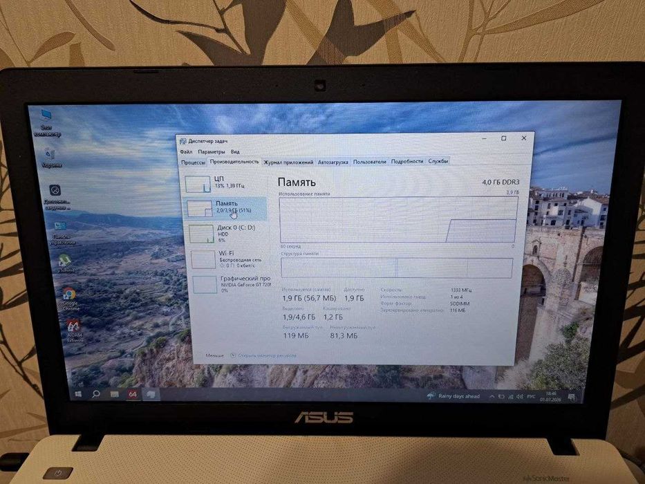 Ноутбук Asus x550c