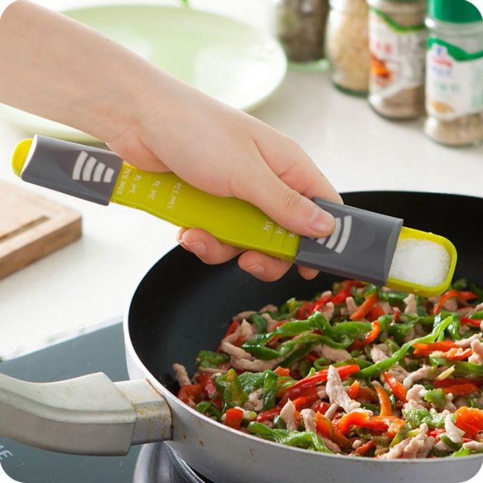 Colher medidora balança ajustável para cozinha - Novo - Envios Grátis