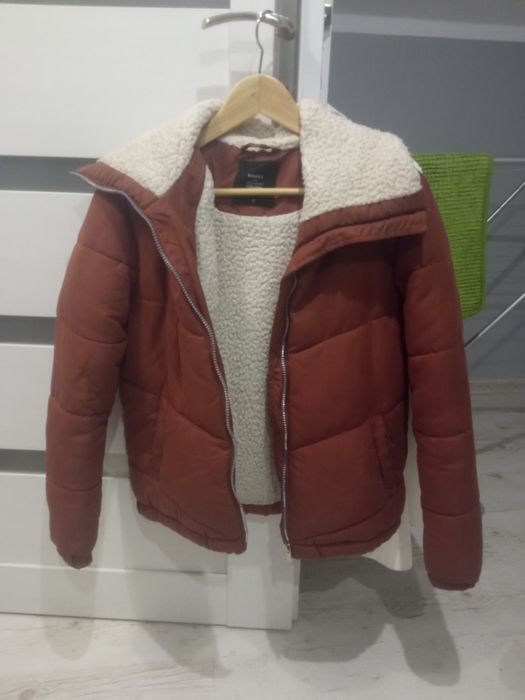 Kurtka zimowa baranek czerwona