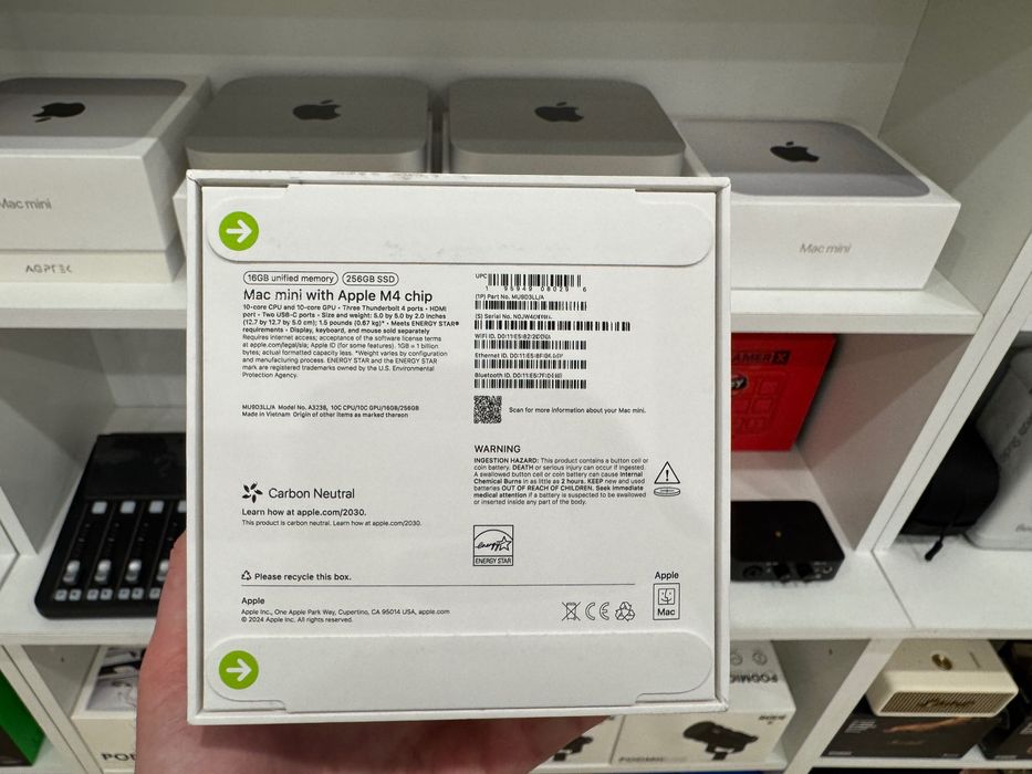 Apple Mac Mini M4 16GB SSD 256GB Silver 2024 MU9D3 Гарантія