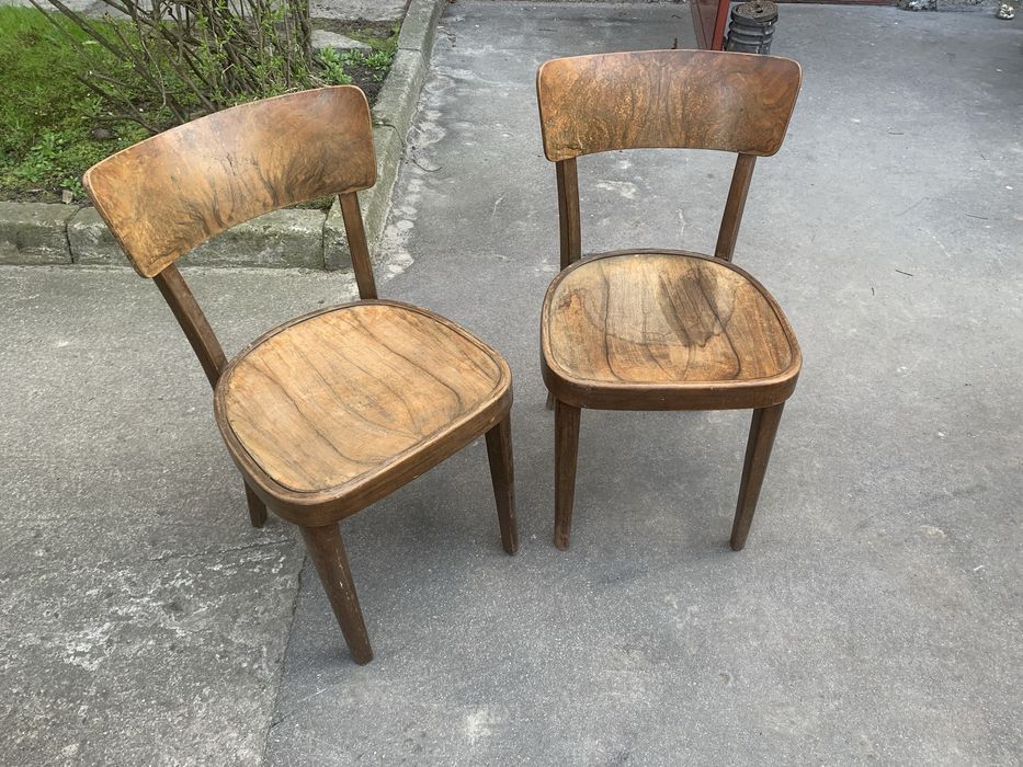 Przedwojenne krzesla THONET art deco vintage prl