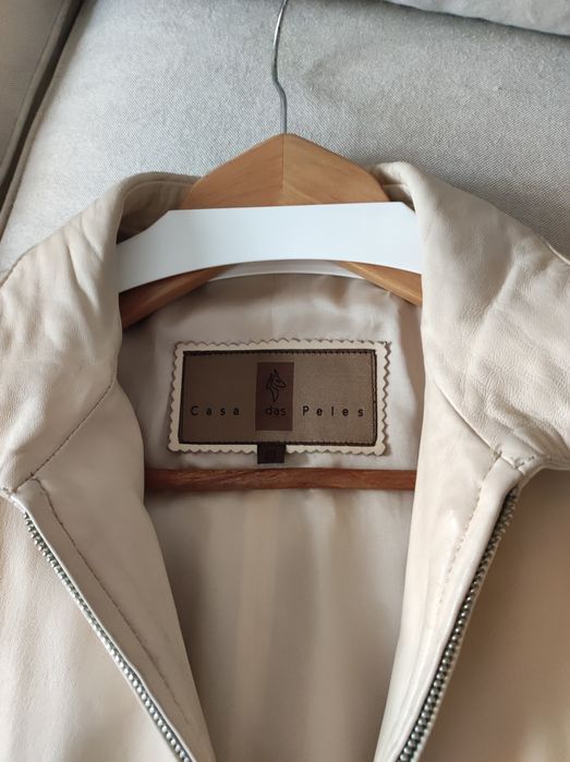 Casaco de pele verdadeira, muito fina , Tamanho S/M