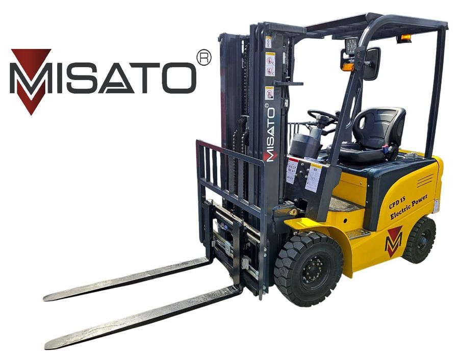 MISATO CPD-15F  Wózek widłowy elektryczny Misato 1.5T 1500kg triplex przesuw pozycjone