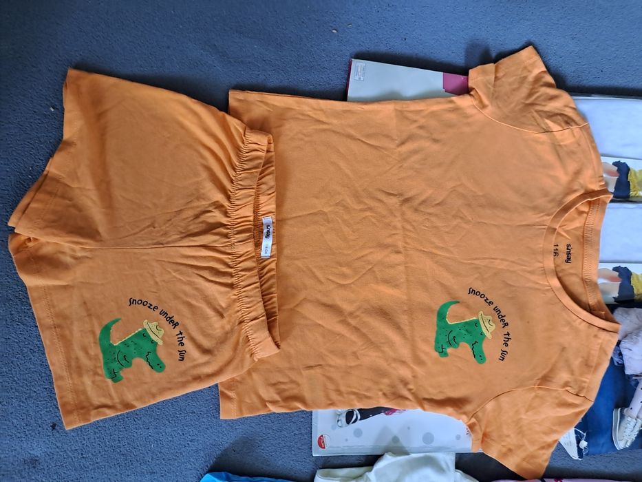 Nowa bawełniana pizama dla chłopca  na lato 116