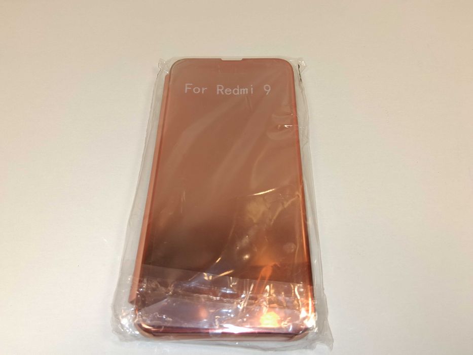 Z183 Etui Case Z Klapką Do Xiaomi Redmi 9 Rose Gold Lustrzane Smart Vi