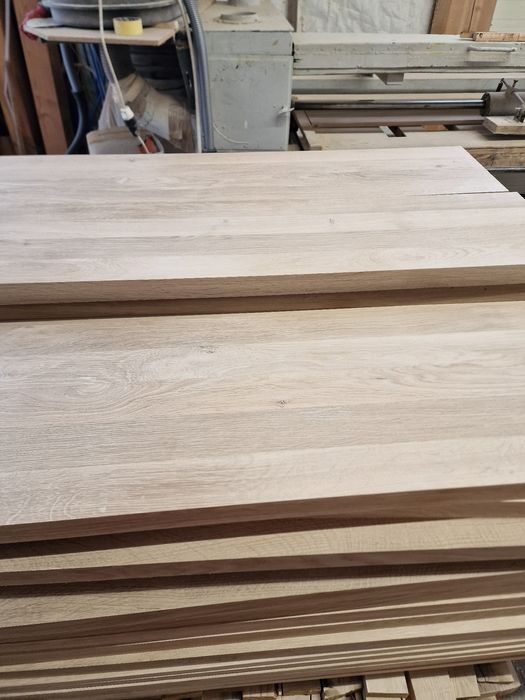 Klejonka  dębowa lita 40mm; Stopnie schodowe; blaty na stół- Producent