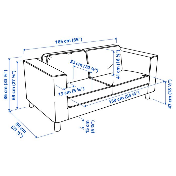 Sofá IKEA modelo PARUP bege