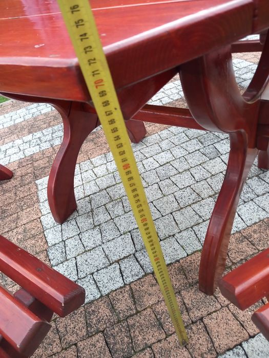 Zestaw mebli ogrodowych drewnianych