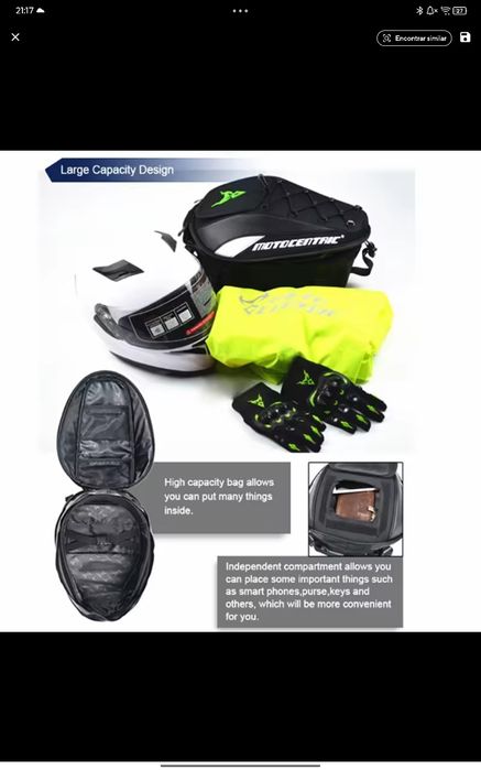 NOVO Conjunto malas para mota MOTOCENTRIC para banco pendura/mochila