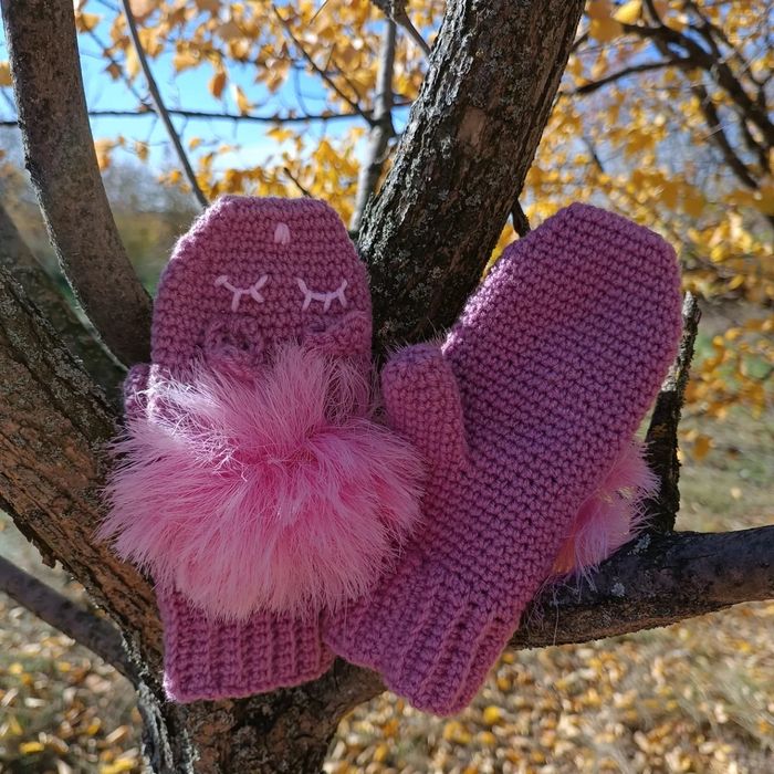 Варежки рукавички митенки перчатки
