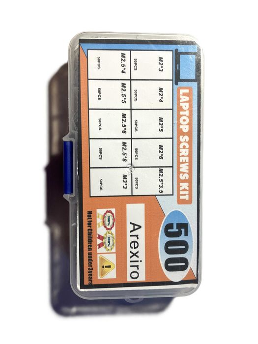 500x Śrubki philips do Laptopa i Komputera M2 M2.5 M3 Zestaw Naprawczy