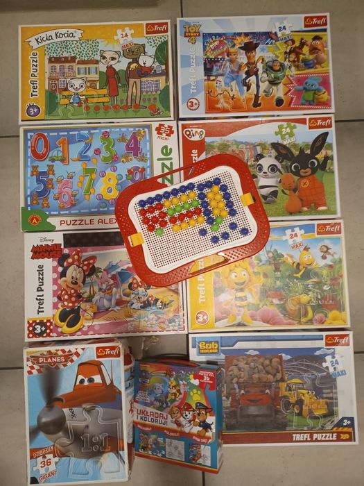 Puzzle 3+ 10 zestawów + 1 gratis