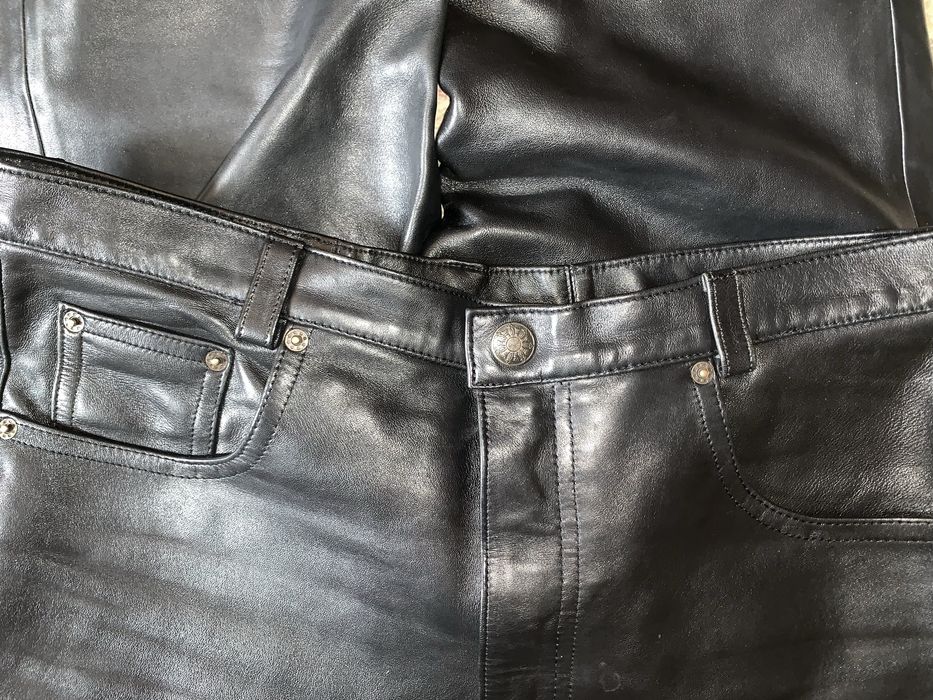 Брюки из натуральной кожи (телячья кожа)