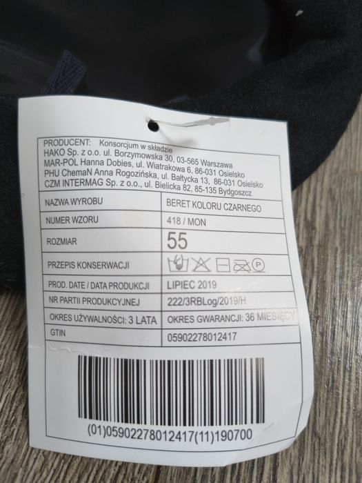 Berety wojskowe nowe