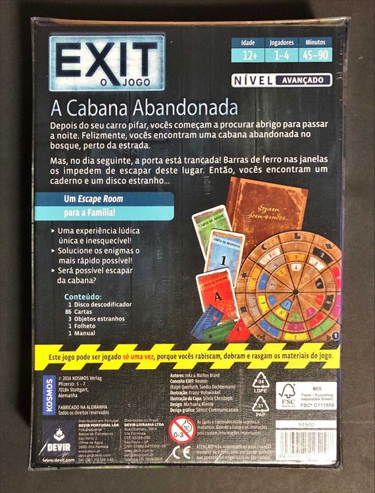 Sealed Board Game [from €12] Exit Escape Room Various64552448530691122